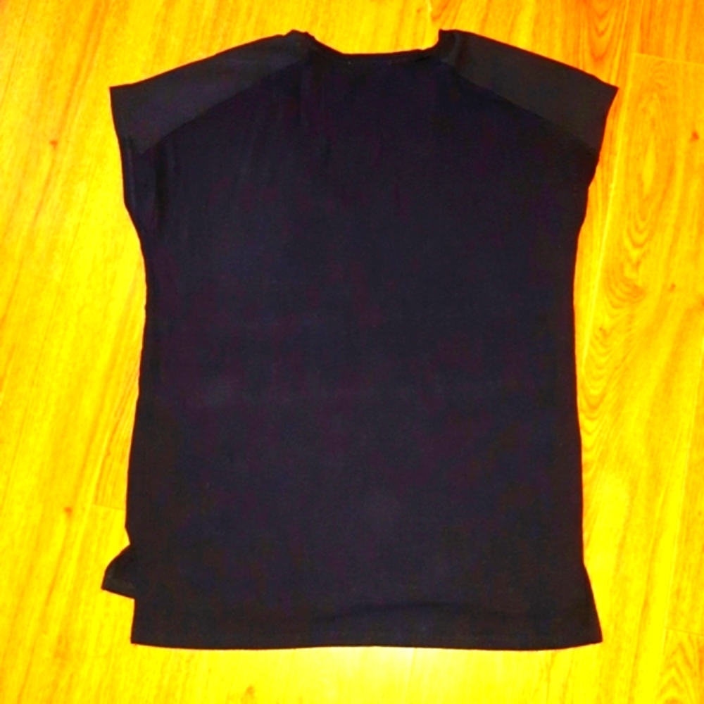 (M)🎀DEX🎀 Sheer with Pocket Black Top Ptp19"×L26.5" - Picture 7 of 7